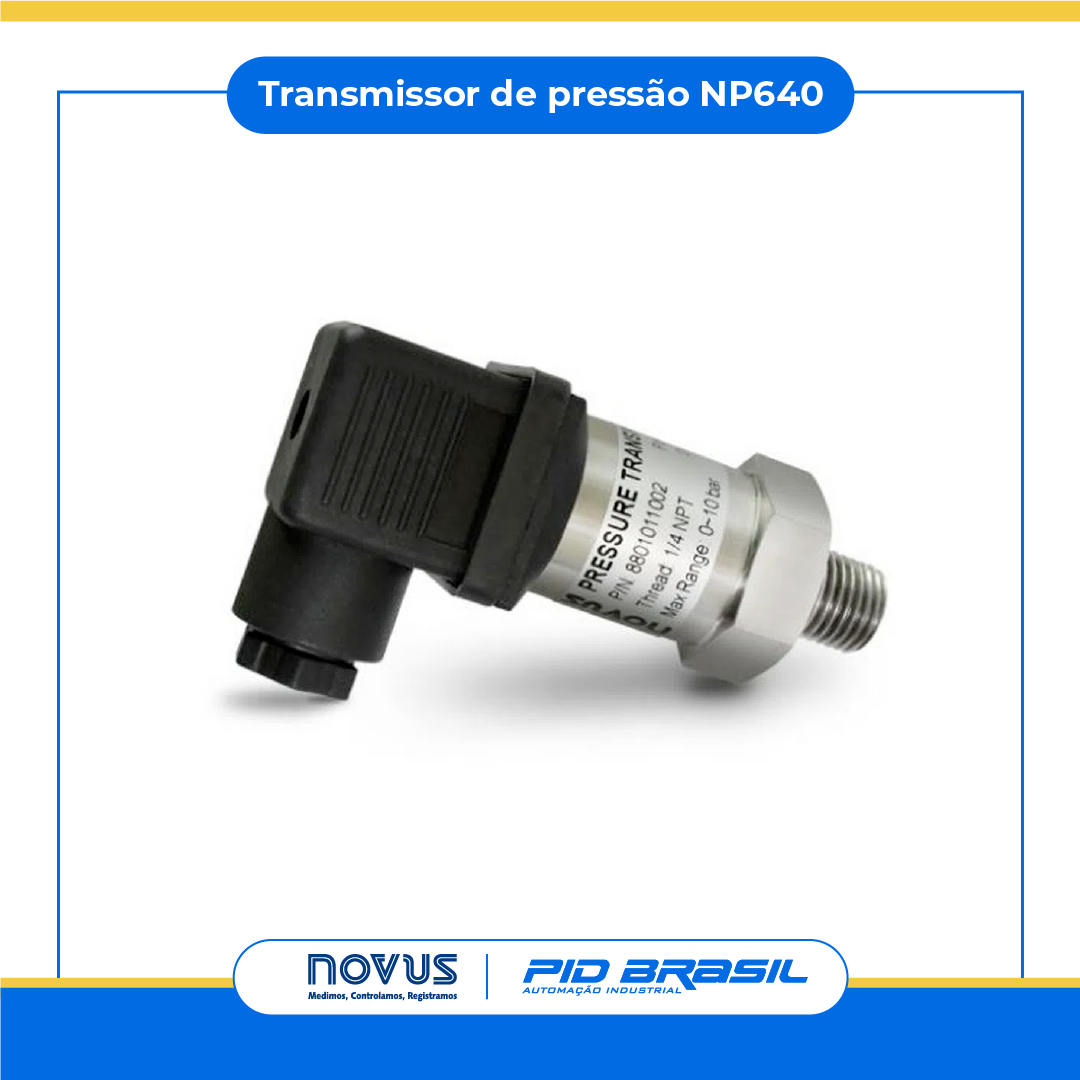 Transmissor de pressão NP640 Novus 